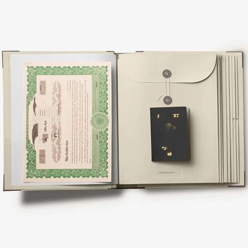 2 Pack Document Organizer Folio, in Case I Go Missing Binder, Document Organizer for Important Papers, Emergency Binder, Birth Certificates, Social Security Cards, Passports, Photos, and Letters in Saudi Arabia