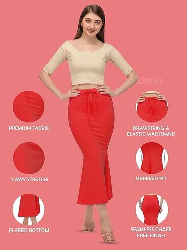 Saree-Shapewear Petticoat for Women, Cotton Blended,Petticoat,Skirts for Women,Shape Wear Dress for Saree in Saudi Arabia