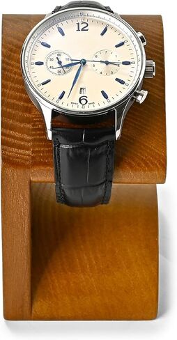 حامل ساعة من الخشب الصلب عرض حامل عرض ساعة معصم واحد (لون داكن) in Kuwait