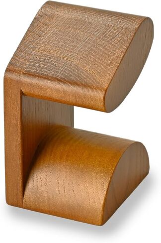 حامل ساعة من الخشب الصلب عرض حامل عرض ساعة معصم واحد (لون داكن) in Kuwait