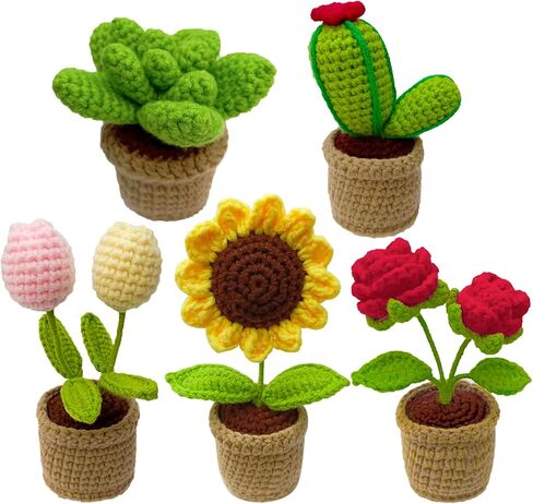 Fofvccv 6Pcs Crochet Kit for Beginners, DIY Craft for Adults and Kids, Crochet Animal Kits with Step by Step Video Tutorials, Yarn, Crochet Hook, Gift for Crocheting Lovers, Birthday Gifts ZZTZ 6P in Saudi Arabia