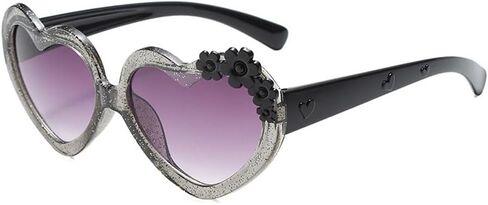 OZPYKAE Girl Heart Flower Sunglasses,Heart Shaped Cute Glasses UV 400 Protection Outdoor Girl Boy Gifts Eyewear Sunglasses in Saudi Arabia