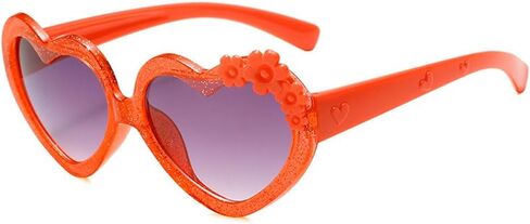 OZPYKAE Girl Heart Flower Sunglasses,Heart Shaped Cute Glasses UV 400 Protection Outdoor Girl Boy Gifts Eyewear Sunglasses in Kuwait