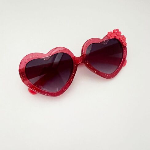 OZPYKAE Girl Heart Flower Sunglasses,Heart Shaped Cute Glasses UV 400 Protection Outdoor Girl Boy Gifts Eyewear Sunglasses in Kuwait