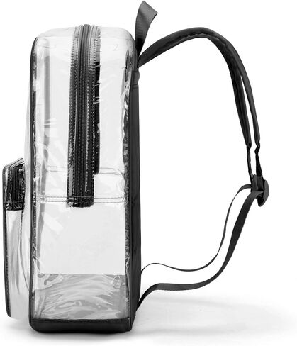 Clear Backpack for Stadium Events See Through Backpack Medium Transparent Bag for Women Heavy Duty Wide Straps in Saudi Arabia