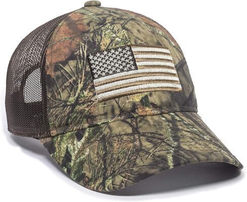 قبعة للأماكن الخارجية USA-200M، Mossy Oak Break-Up Country/Brown، مقاس واحد يناسب الجميع in Saudi Arabia