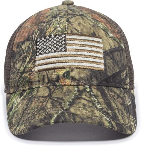 قبعة للأماكن الخارجية USA-200M، Mossy Oak Break-Up Country/Brown، مقاس واحد يناسب الجميع in Saudi Arabia