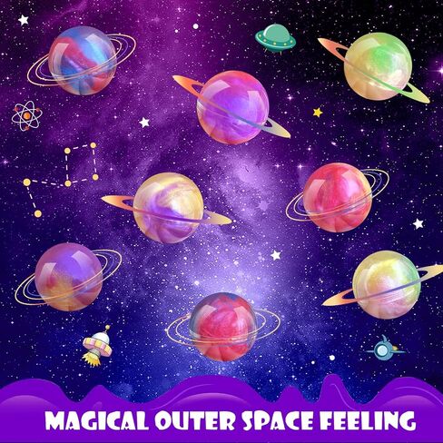 Galaxy Slime Party Favors for Kids 36 Pack Slime Balls DIY Stress Relief Putty Toy Stretchy & Non-Sticky Christmas Easter Birthday Party Supplies Goodie Bag Stuffer Classroom Reward for Girls Boys in Saudi Arabia