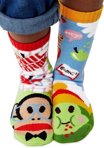 Pals - Paul Frank Retro Mismatched Kids Socks, 90s Limited Edition Novelty Gift for Boys and Girls, Soft, Cozy, Cotton Pairs in Saudi Arabia