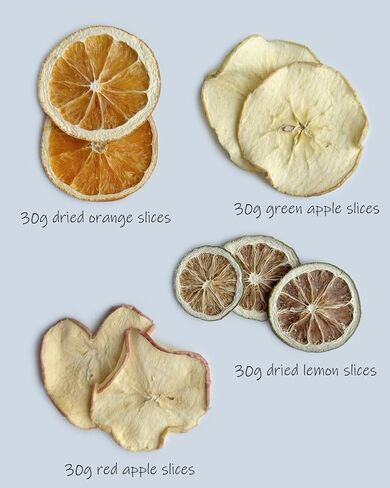 4.2oz ورق مجفف لعيد الميلاد، ورق مجفف برائحة الحمضيات مع شرائح البرتقال المجففة، وشرائح التفاح المجفف، وشرائح الليمون المجفف، ومزهرية عيد الميلاد المزخرفة وديكور حشو الوعاء للعطور المنزلية، والكيس، والخريف، والشتاء in Kuwait