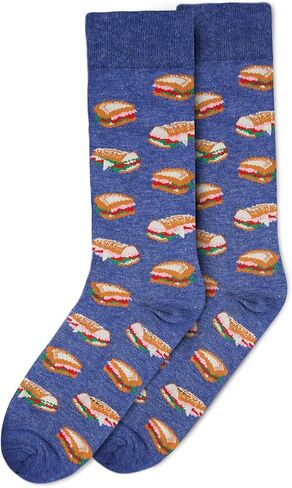 MeMoi Men's Tasty Hoagies Rayan Blend Novelty Crew Sock in Saudi Arabia