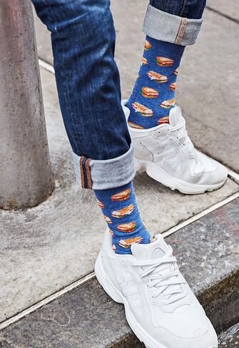 MeMoi Men's Tasty Hoagies Rayan Blend Novelty Crew Sock in Saudi Arabia