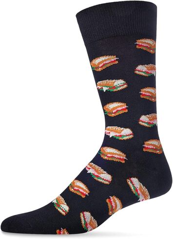 MeMoi Men's Tasty Hoagies Rayan Blend Novelty Crew Sock in Saudi Arabia