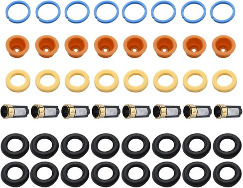 UOIENRT 8 Set 0280150962 Fuel Injector Seal Kits Include O-rings, Pintle Caps, Seal Spacers, Filter Baskets in Saudi Arabia