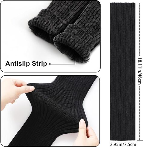 Pleneal Leg Warmers for Women - Leg Warmers 80s Ribbed Knitted Long Socks for Yoga Party Sports Fashion Accessories in Saudi Arabia
