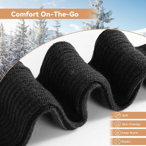Pleneal Leg Warmers for Women - Leg Warmers 80s Ribbed Knitted Long Socks for Yoga Party Sports Fashion Accessories in Saudi Arabia