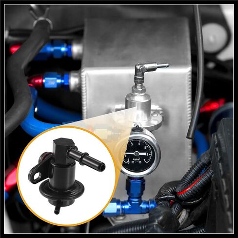 Fuel Injection Pressure Regulator No.35301-39410 - Car Fuel Pressure Regulator - for Kia Sorento 2003-2006 Metal Black - 1 Pc Durable Material in Saudi Arabia