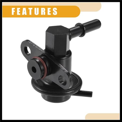 Fuel Injection Pressure Regulator No.35301-39410 - Car Fuel Pressure Regulator - for Kia Sorento 2003-2006 Metal Black - 1 Pc Durable Material in Saudi Arabia