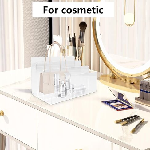 LANIAKEA 2 قطعة منظم ملفات أكريليك 3 أقسام حامل ملفات أكريليك، منظم ملفات شفاف للأظرف والبريد والإلكترونيات in Kuwait