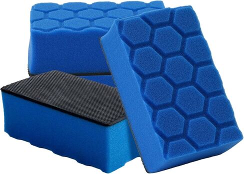 وسادات ألواح الطين الاصطناعية - إسفنجة ألواح الطين لتفصيل السيارة من XINDELL، وسادات تطبيق يدوية متوسطة القطع، وسادات تنظيف السيارة 2 في 1 قابلة لإعادة الاستخدام وقابلة للغسل للتفصيل in Kuwait