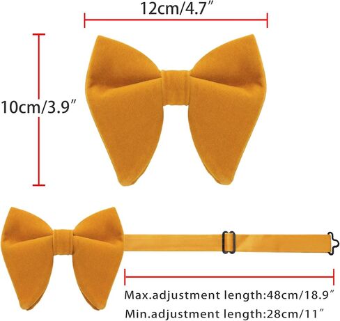 Men's Velvet Pre-Tied Bow Tie Solid Color Pocket Square Set for Business Formal in Saudi Arabia