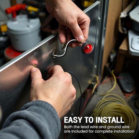 MADCATZ Pack of 20 3/4 Inch Round 10 Amber + 10 Red 3 LED Side Marker Indicator Lights Sealed Stop Signal Lamps Waterproof Flush Mount Trailer Lorry Bus with Grommet Plug 12V DC 3LED-DC in Kuwait