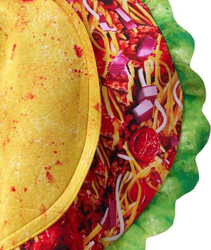 Spooktacular Creations Taco Costume Kids, Unisex Outfit Food Costume for Child Teens Halloween Dress up Cosplay Party in Saudi Arabia
