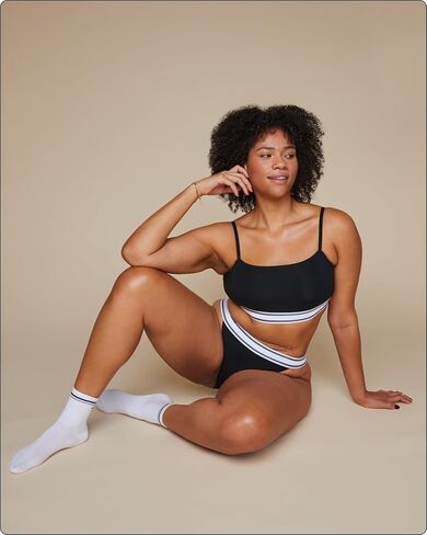 Cloud Cotton Logo French Cut Underwear 5-Pack - Stretch Cotton Fabric - High Leg Rise, Comfy Elastic Waistband in Saudi Arabia