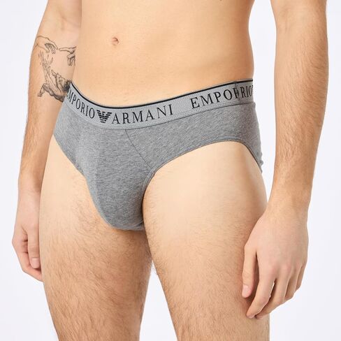 Emporio Armani Men's Stretch Cotton Endurance 2pack Brief in Saudi Arabia