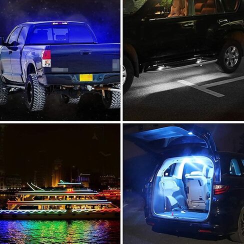 2 قطعة 60 بوصة RGB LED طقم شريط إضاءة لسرير الشاحنة مع وظيفة تنشيط الصوت لشاحنة سرير قارب بضائع بيك اب RV SUV مقاوم للماء IP67 طقم إضاءة الباب الخلفي ضوء قوارب 12 فولت والمزيد in Saudi Arabia