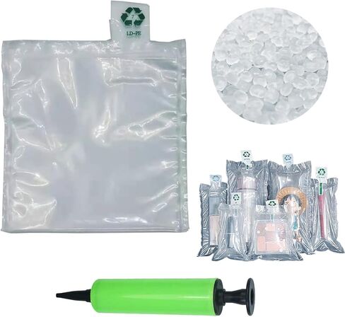 Packaging Air Bags,Inflatable Air Packaging Protector Bag Foam Pouches,Bubble Cushioning Wrap,Cushion Foam Pouch for Moving,6x6 Inches,50 Pieces in Kuwait