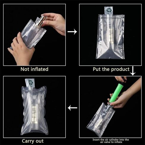 Packaging Air Bags,Inflatable Air Packaging Protector Bag Foam Pouches,Bubble Cushioning Wrap,Cushion Foam Pouch for Moving,6x6 Inches,50 Pieces in Kuwait