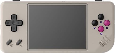 RG28XX Handheld Game Console with 640*480 2.83 Inch IPS Screen Built-in 5500+ Games 3100mAh Battery Linux System Support HDMI TV Output Multimedia Player (Black Transparent) in Saudi Arabia