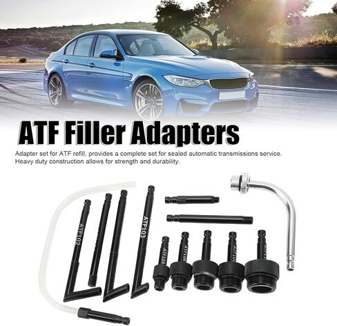 محول تعبئة السوائل، محول تعبئة زيت محول ATF 13 قطعة، محول تعبئة زيت السوائل، مجموعة أدوات موصل إعادة تعبئة الزيت مع صندوق تخزين لسيارات فورد، Adn، Kia in Kuwait