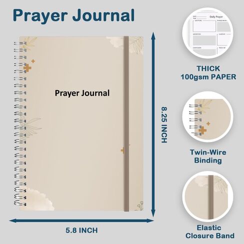 Prayer Journal for Woman, Bible Journal with Verse, 5 Months Scripture, Faith & Devotional Journal, Christian Planner, Bible Study Notebook for Notetaking, Religious Gifts for Women or Man, Twig in Saudi Arabia