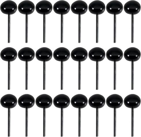 TOAOB 300pcs Black Glass Safety Eyes Set 4mm Small Doll Eyeballs on Wire for DIY Bear Doll Plush Animal Puppet Crafts in Saudi Arabia