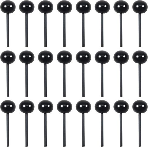 TOAOB 300pcs Black Glass Safety Eyes Set 4mm Small Doll Eyeballs on Wire for DIY Bear Doll Plush Animal Puppet Crafts in Saudi Arabia