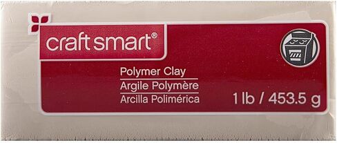 1lb Beige Polymer Clay Set by Craft Smart - Oven-Bake Clay for Sculpting, Modeling, Jewelry, School Projects, Arts & Crafts - 1 Pack in Kuwait