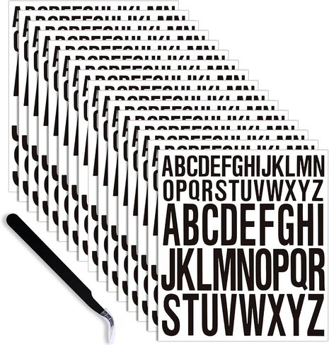 SEPGLITTER Letter Stickers, 15 Sheets Colorful Capital Alphabet Stickers Self Adhesive Vinyl Letters Sticker for DIY Craft Labels Scrapbooking Poster Classroom Decoration (Colorful, 1 Inch, 2 Inch) in Kuwait