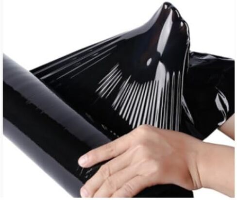 Black Hand Palette Stretch Wrap | Each Roll 18 inch x 1500 Feet Stretch - 80 Gauge - Heavy Duty Shrink Film | Extra Strong | 1 Carton-Pack of 2 Rolls in Saudi Arabia