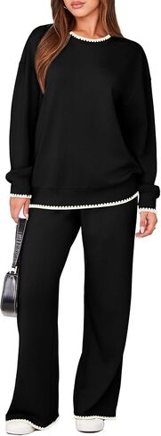 Glamaker Womens Sweatsuits Two Piece Sets for Women Fall Travel Sets For Women Matching Sweatsuit Set in Saudi Arabia