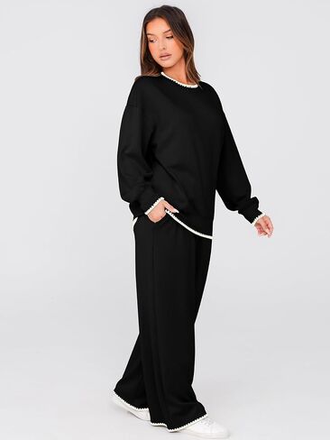 Glamaker Womens Sweatsuits Two Piece Sets for Women Fall Travel Sets For Women Matching Sweatsuit Set in Saudi Arabia