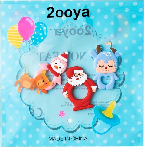 3Pcs Christmas Silicone Teething Toys for Babies,The First Christmas Baby Soothe Teething Chew Toys Infants Soft Teether Toys Toddler Snowman Design Toys Christmas Birthday Gifts for Baby Boy and Girl in Saudi Arabia