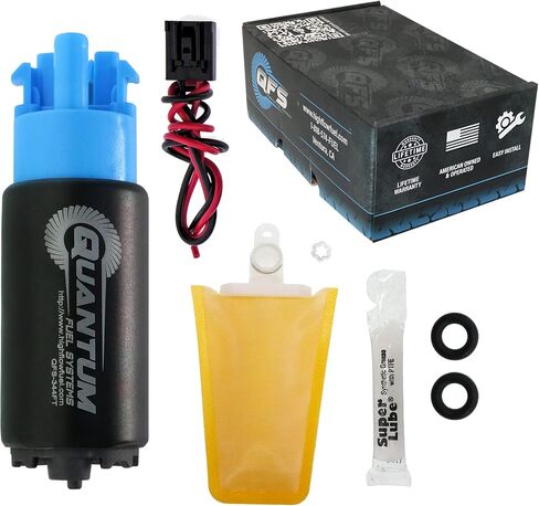 QFS-344FT-1006 - E85 65mm Fuel Pump 265LPH Flextech with Strainer Replacement for Lotus Elise 2005-2011 in Saudi Arabia