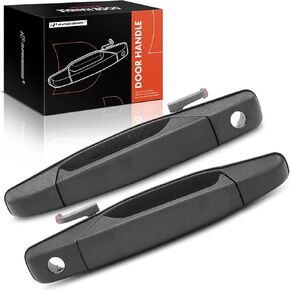 A-Premium Outside Exterior Door Handles with Keyhole Compatible with 2007 2008 2009 2010 2011 2012 2013 2014 Chevy Silverado GMC Sierra 1500 2500HD 3500HD, 2-PC Set, Front Driver & Passenger Side