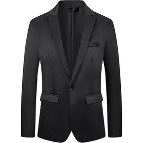 Lars Amadeus Formal Blazer for Men's One Button Peak Lapel Wedding Prom Sports Coat