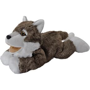 The Petting Zoo Wolf Hand Puppet Stuffed Animal Plushie, Gifts for Kids, Puppetz Animals, Wolf Interactive Puppets Plush Toy 17 Inches