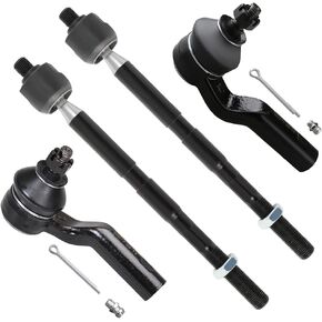 SCITOO 4pcs Front Suspension Kit Inner Tie Rod End Outer Tie Rod End Fit 2012-2018 For Ford Focus 2013-2018 For Ford Escape