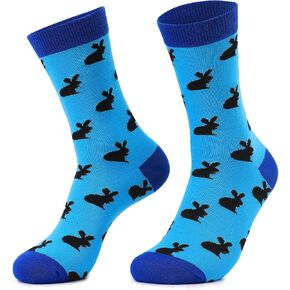 جوارب Aueyan المضحكة للرجال، جوارب رجالية مبتكرة، جوارب مرحة مقاس 9-15 in Kuwait