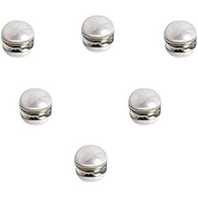 Magnetic Pearl Veil Weights, Set of 6 Pairs, Elegant No-Slip Design, Prevent Wind Displacement